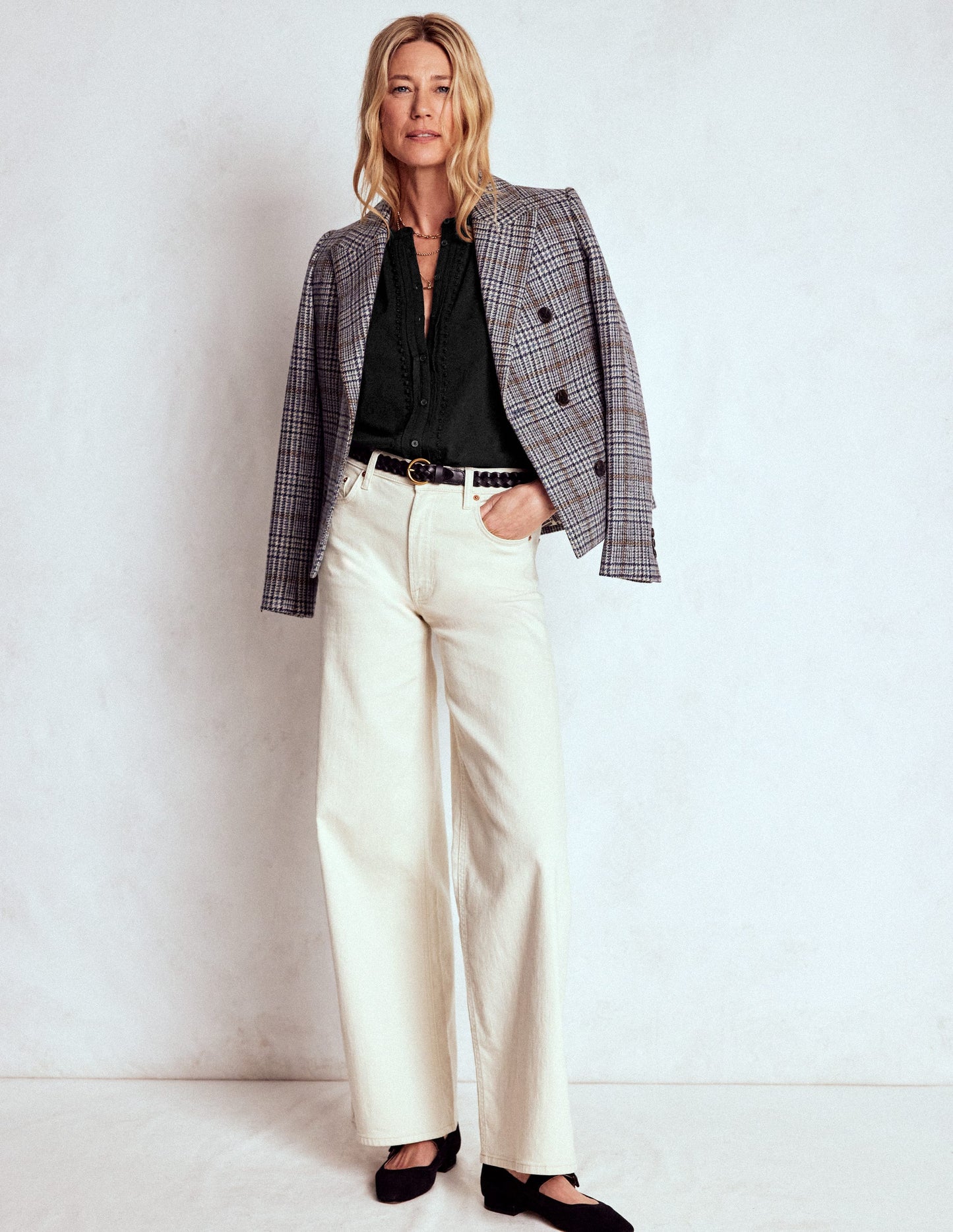 Eden Broderie Jersey Shirt-Black