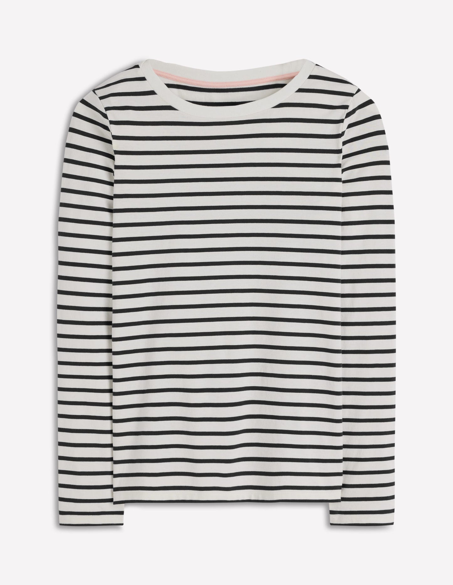 Olivia Long Sleeve Breton-Ivory, Black