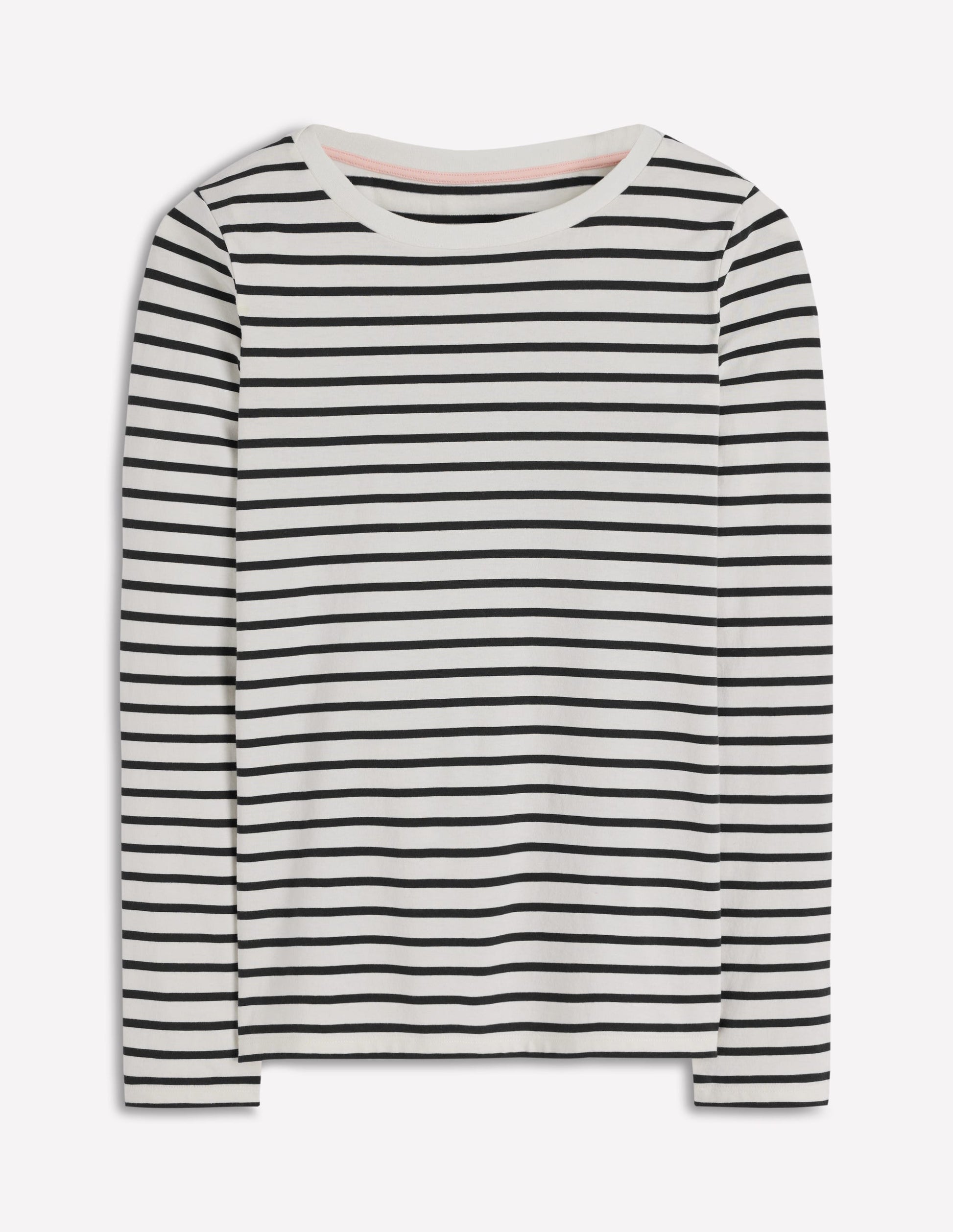 Olivia Long Sleeve Breton-Ivory, Black-5