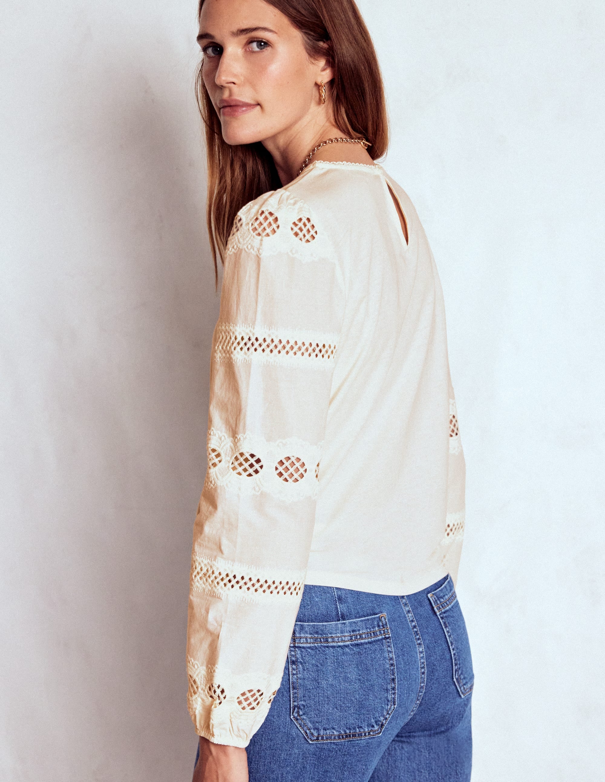 Mix In The Lace Top Orange main image 1