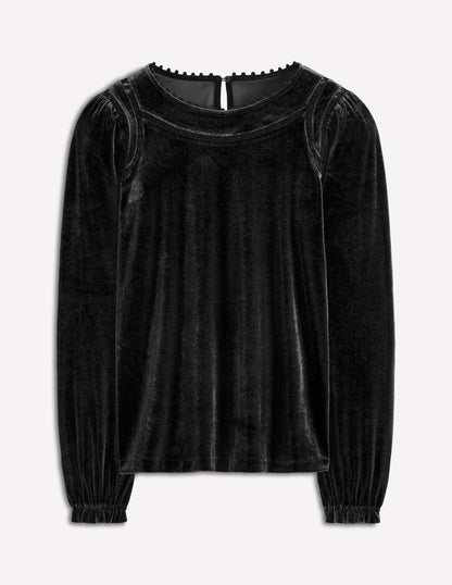 Mila Velvet Top-Black-6