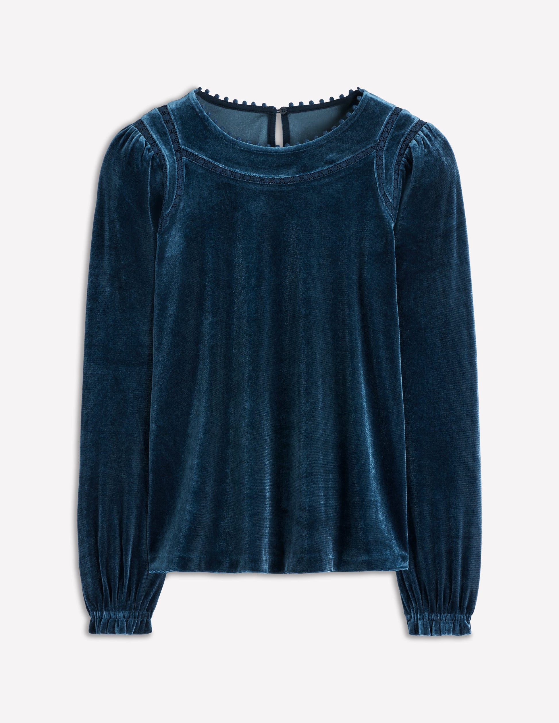 Mila Velvet Top-Midnight Ocean-6