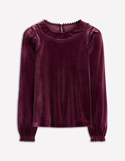 Mila Velvet Top-Deep Wisteria-6