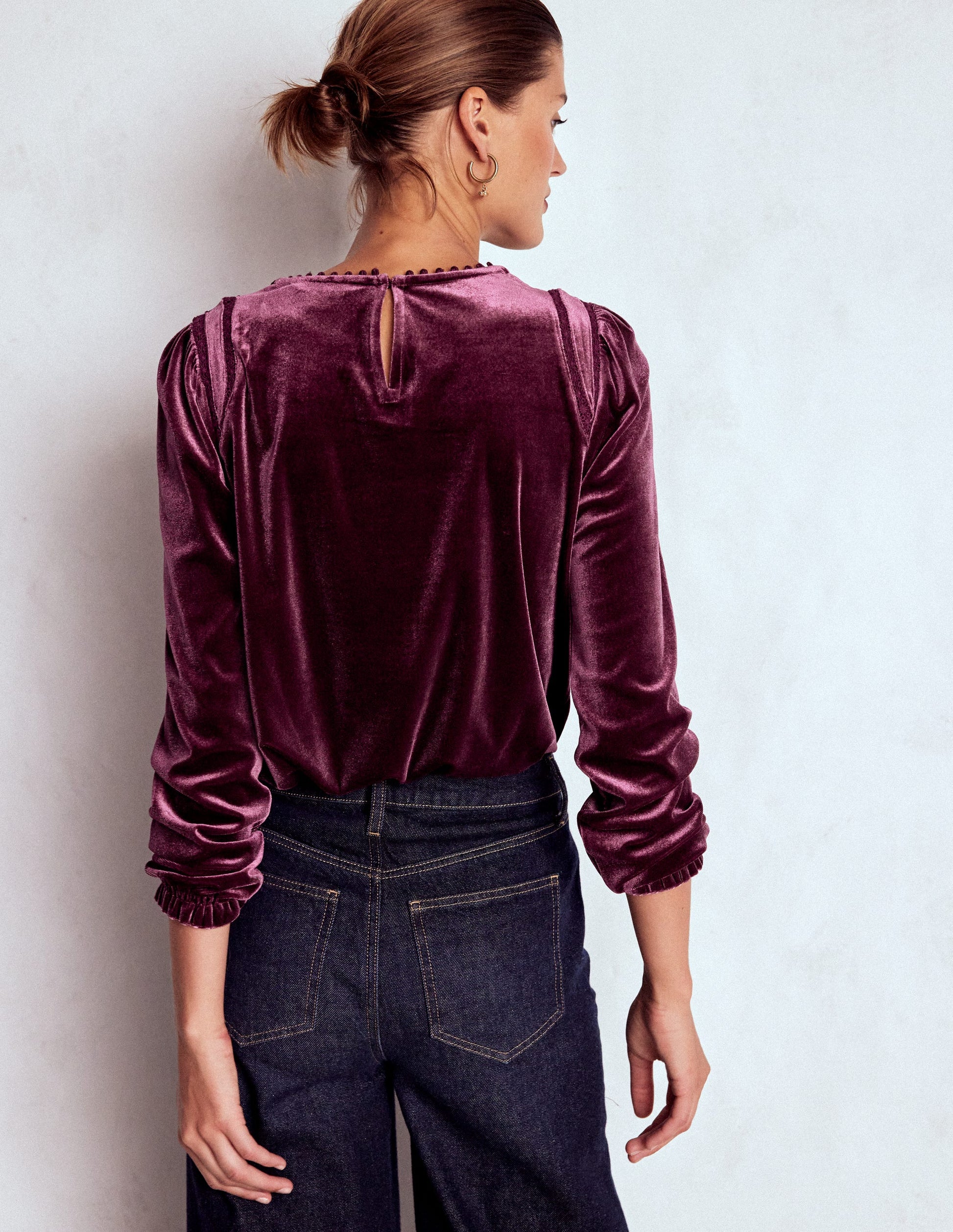 Mila Velvet Top-Deep Wisteria-3