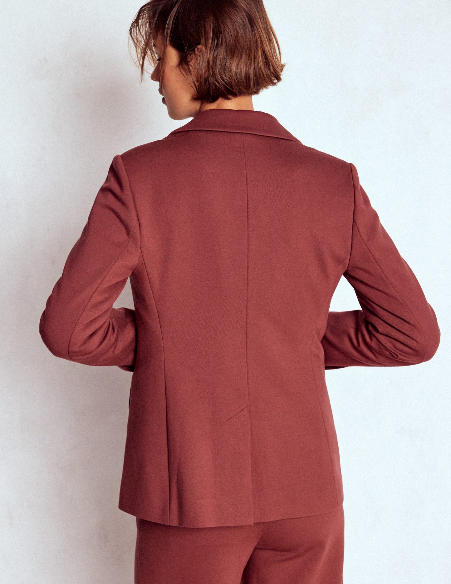 Marylebone Ponte Blazer-Chestnut