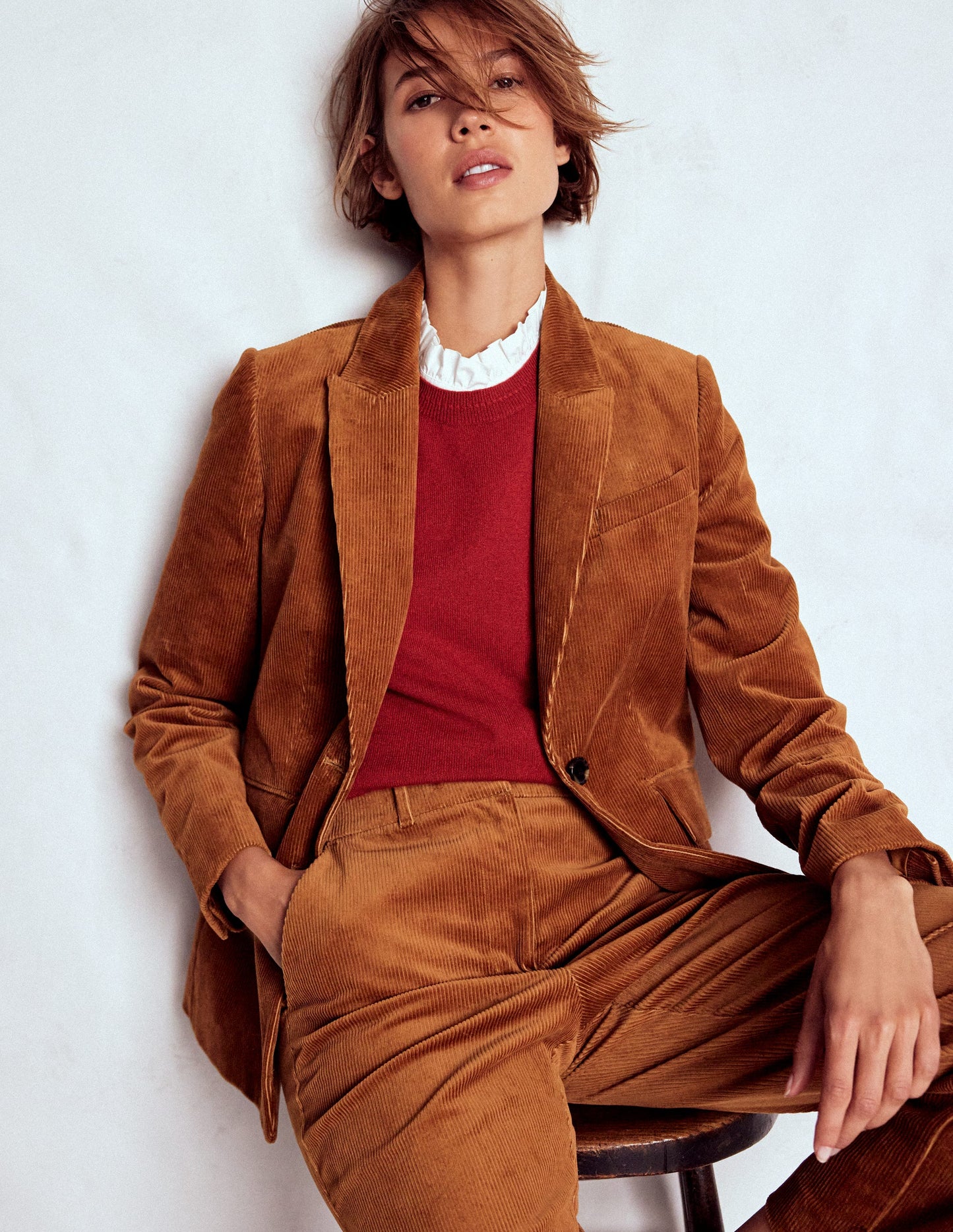 Stamford Cord Blazer-Ginger