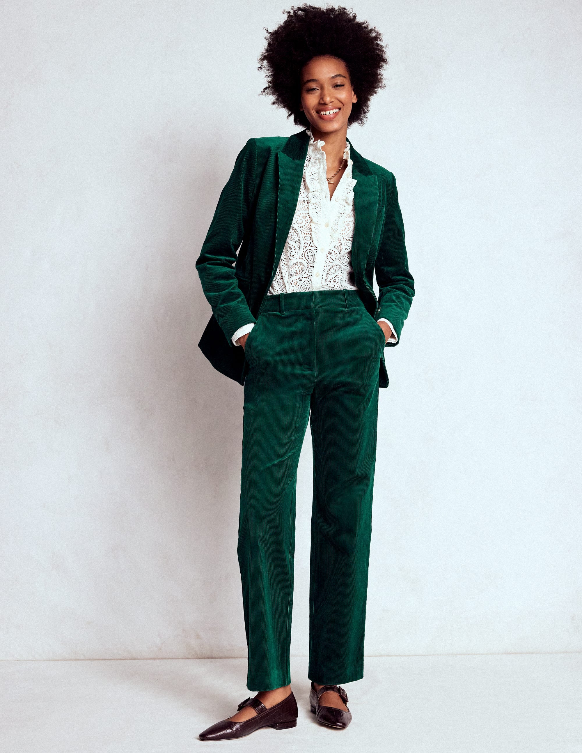 Stamford Cord Blazer-Fern - Image 1