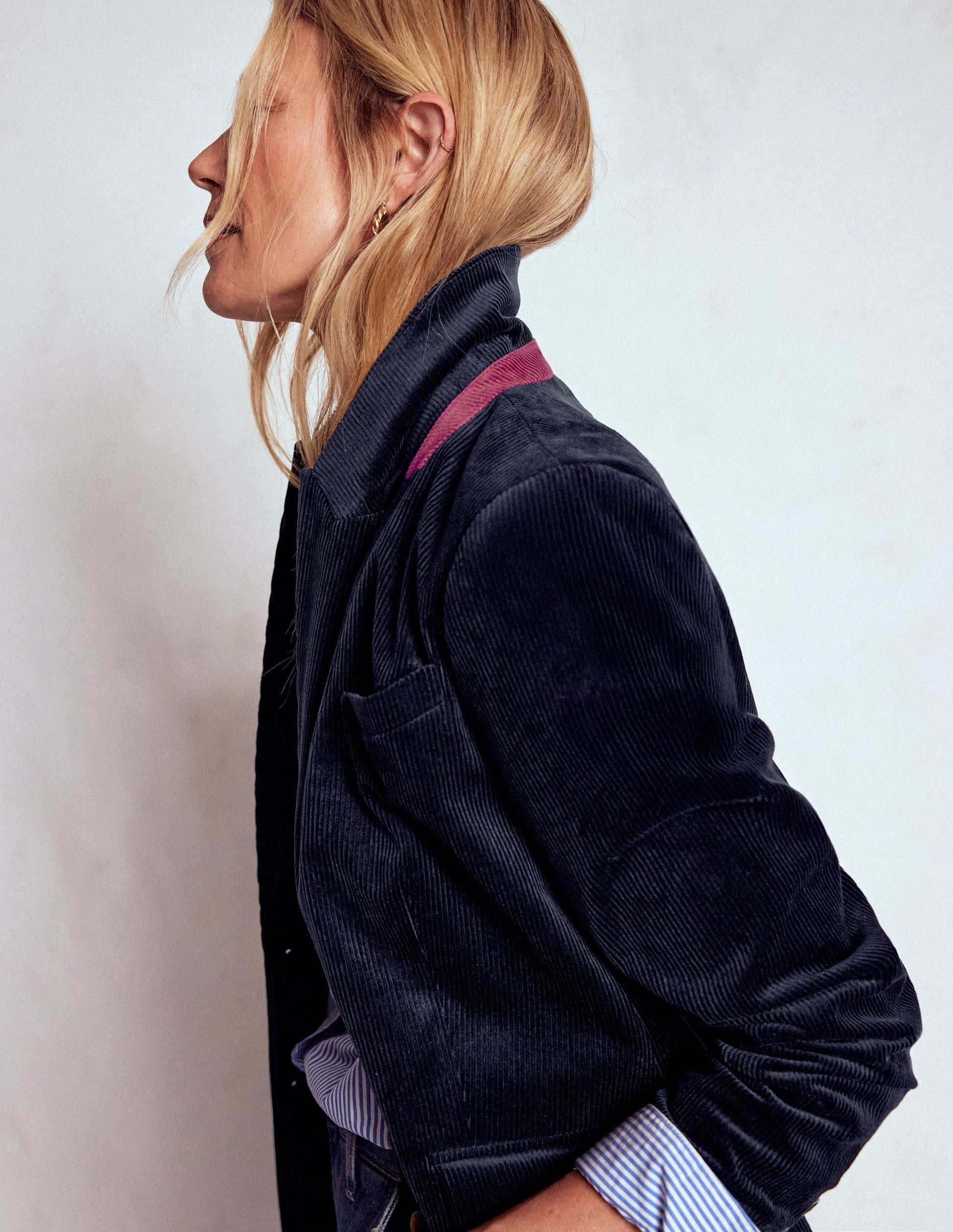 Stamford Cord Blazer-Navy-5