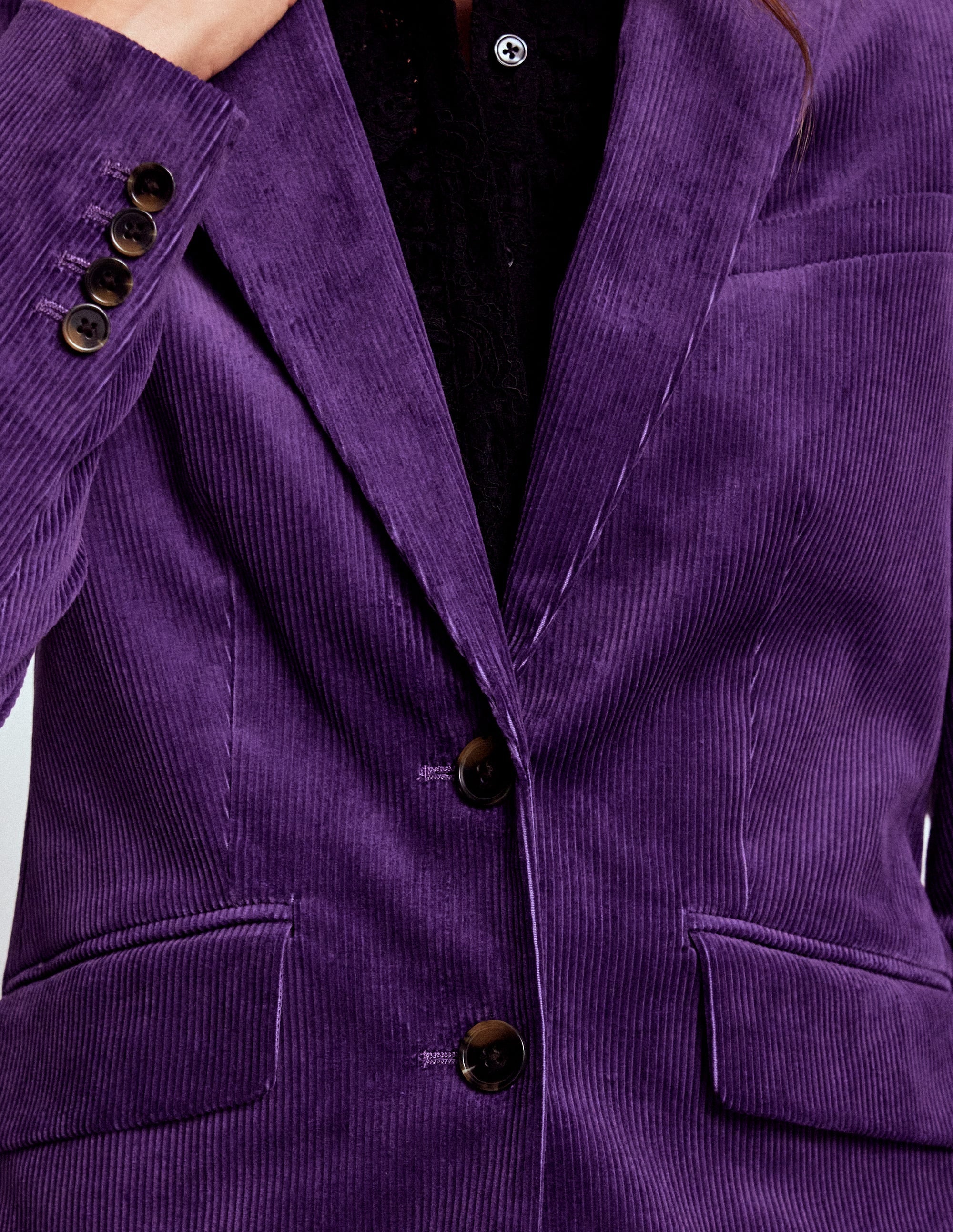 Stamford Cord Blazer-Mystical Purple - Image 2