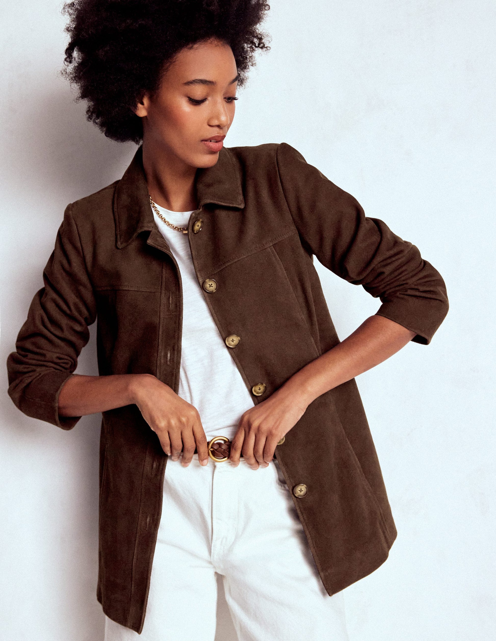 Suede Jacket-Dark Chocolate-1