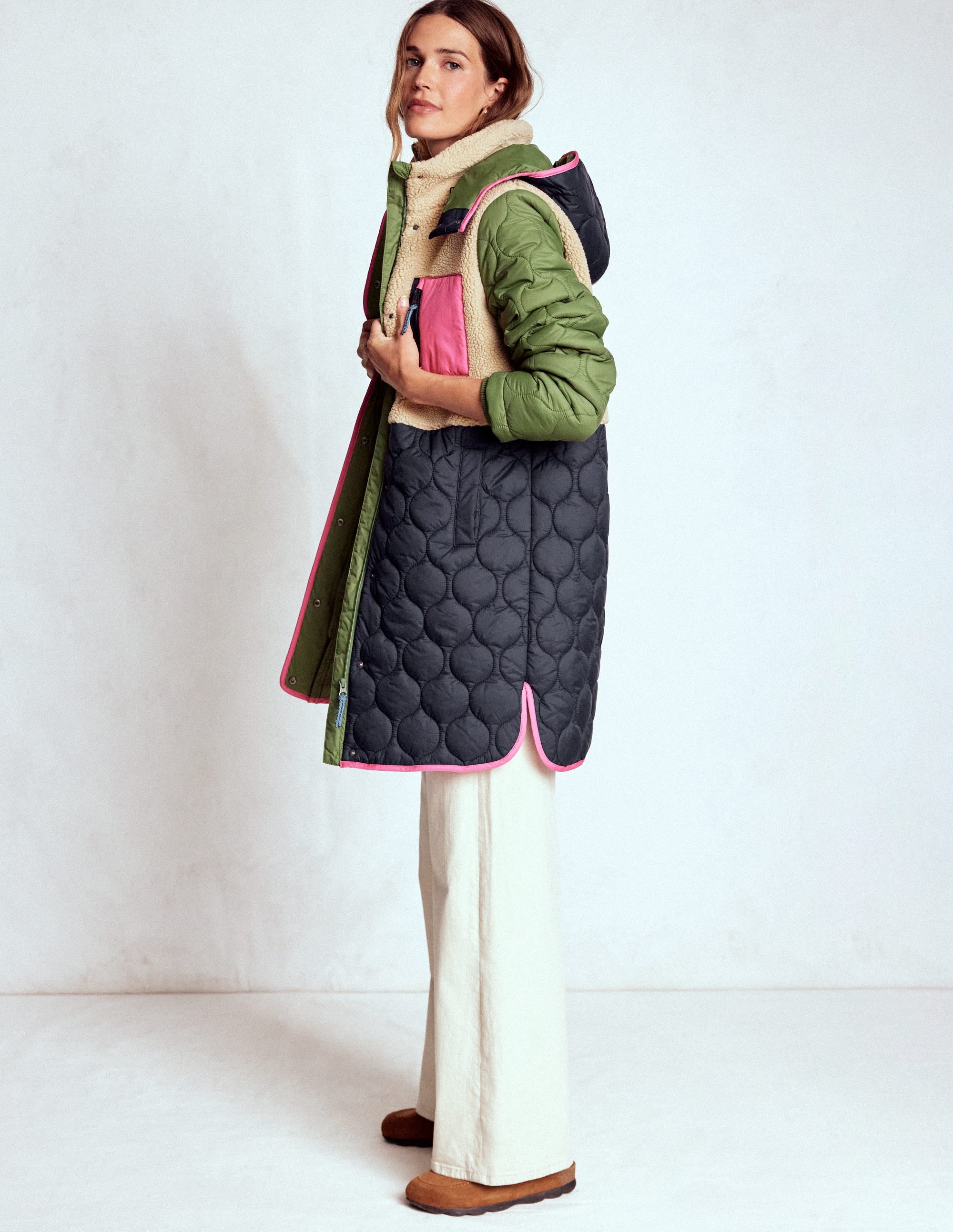 Borg Mix Coat-Multi Borg - Image 1