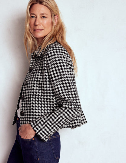 Knightsbridge Wool Jacket-Black Dogstooth-1