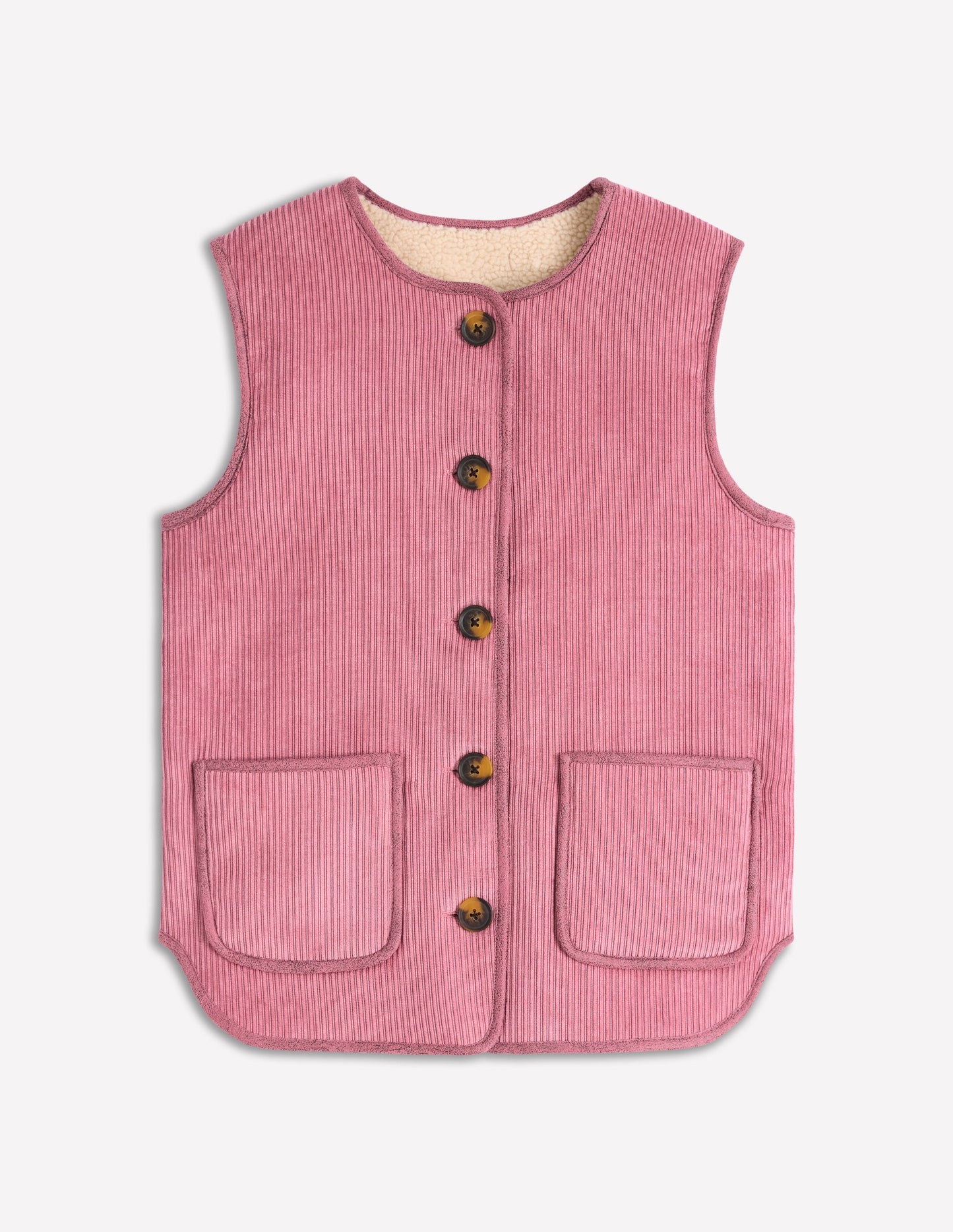 Clerkenwell Reversible Gilet-Light Pink, Natural