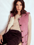 Clerkenwell Reversible Gilet-Light Pink, Natural