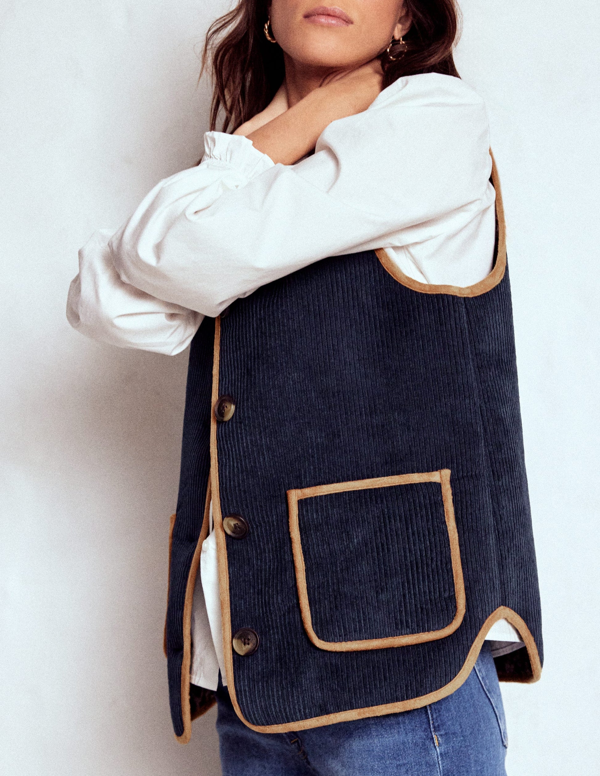 Clerkenwell Reversible Gilet-Navy, Leopard-2