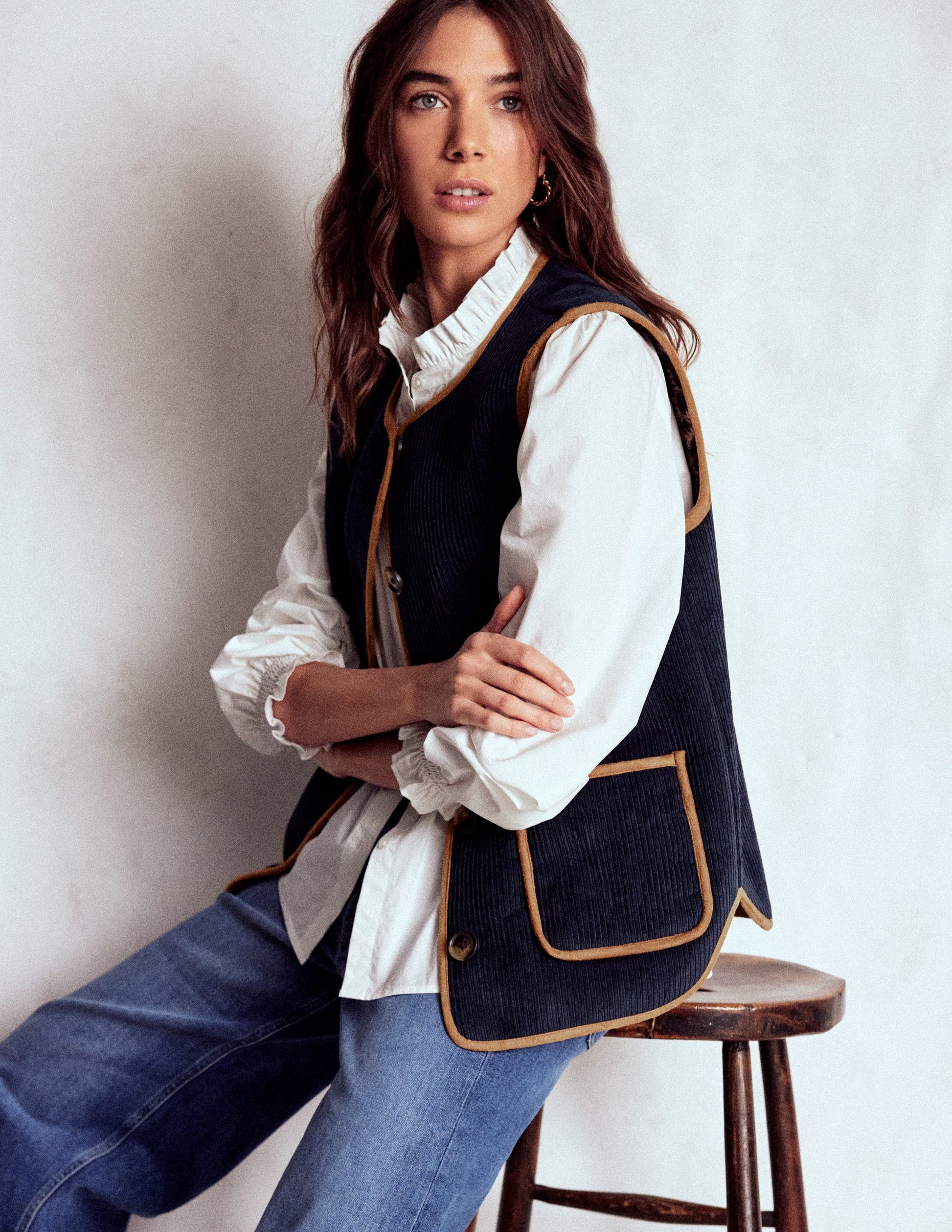 Clerkenwell Reversible Gilet-Navy, Leopard-4