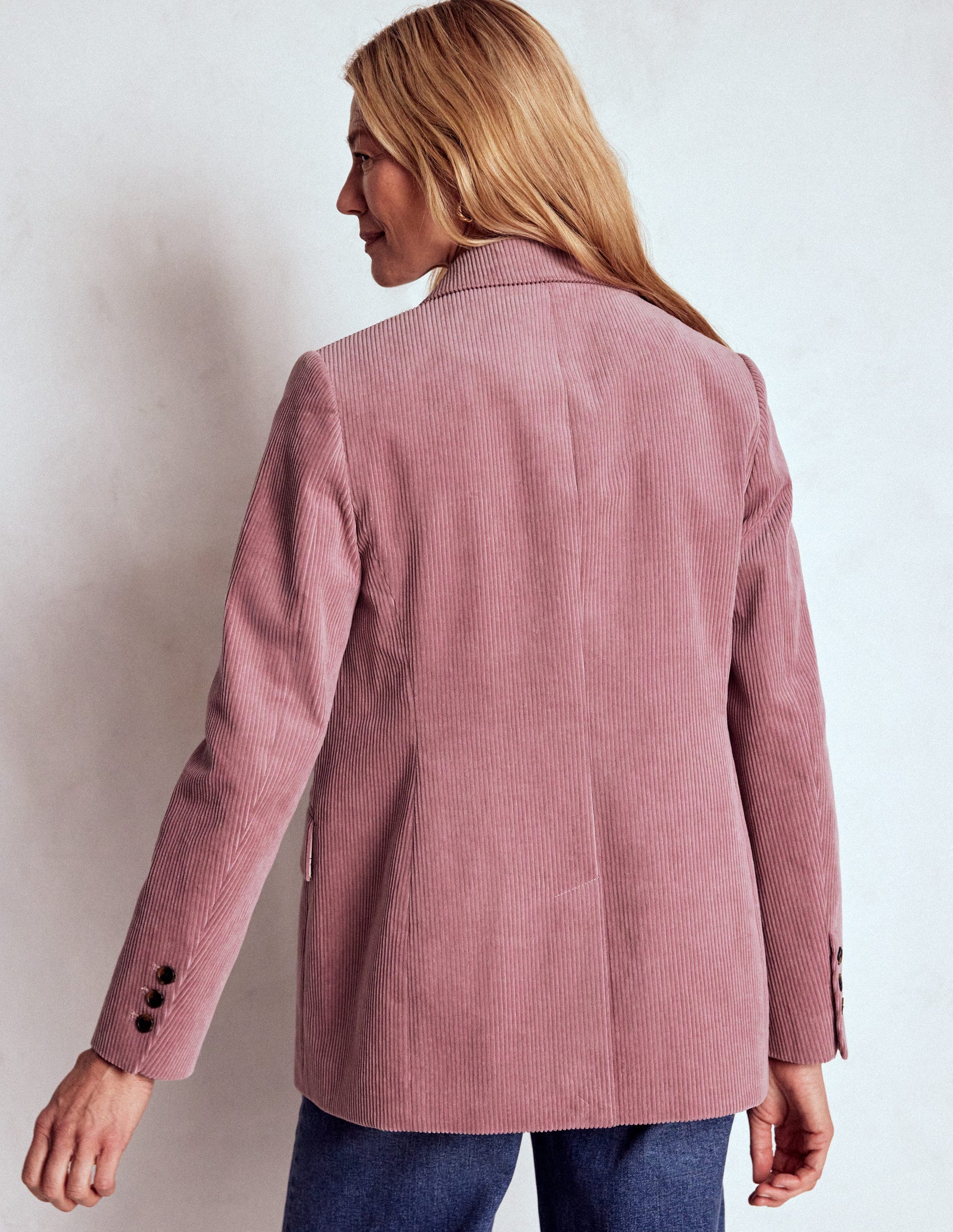 Woodbridge Cord Blazer-Blushing Rose-3