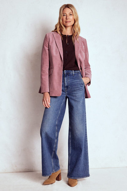 Woodbridge Cord Blazer-Blushing Rose-4