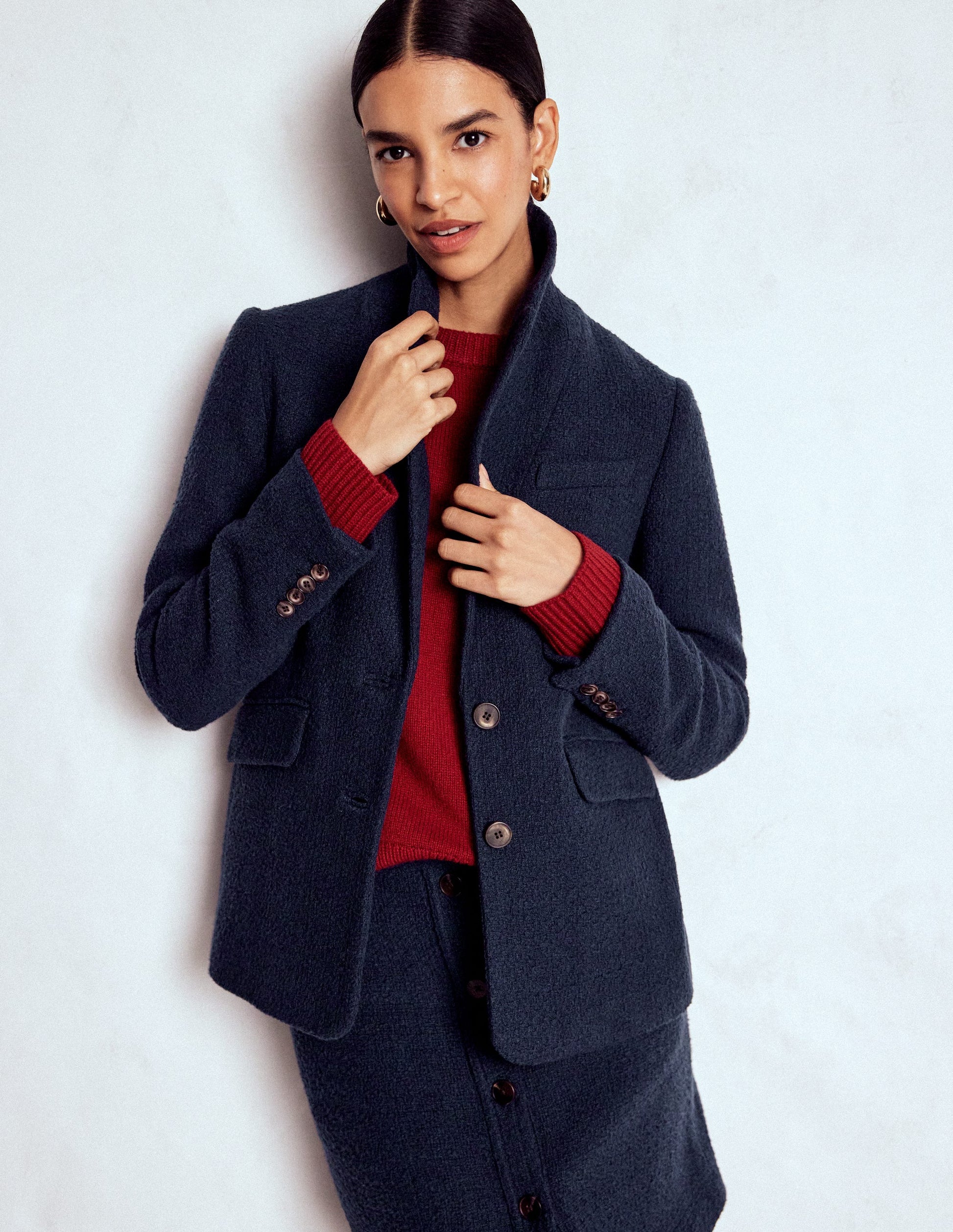 Stamford Texture Blazer-Navy Texture-2