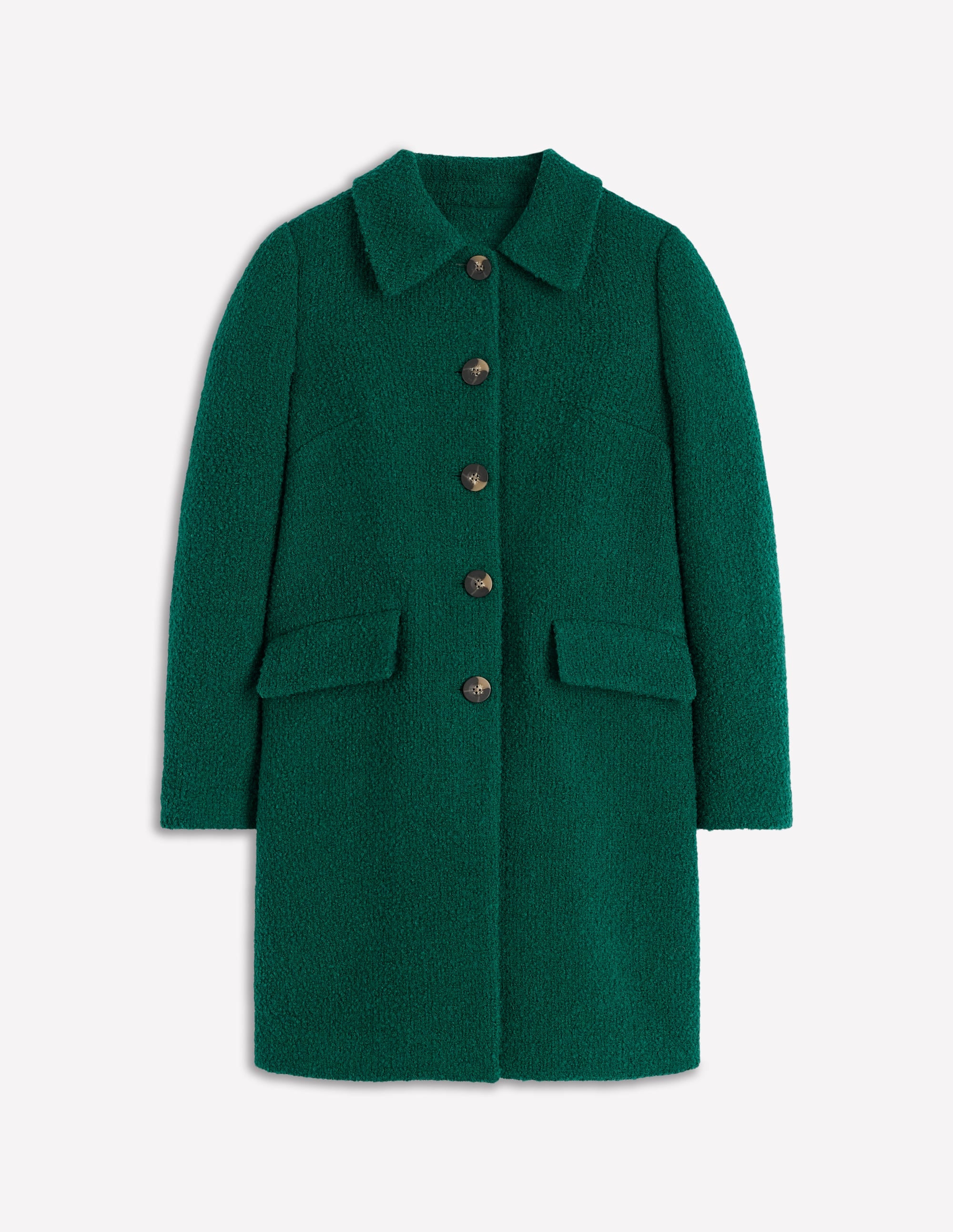 Edinburgh Wool Coat-Emerald Night | Boden USA