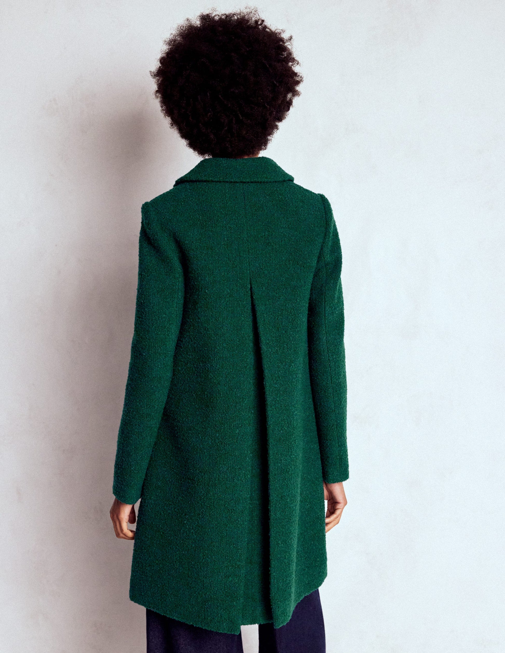 Edinburgh Wool Coat-Emerald Night | Boden USA Edinburgh Wool Coat-Emerald Night | Boden USA