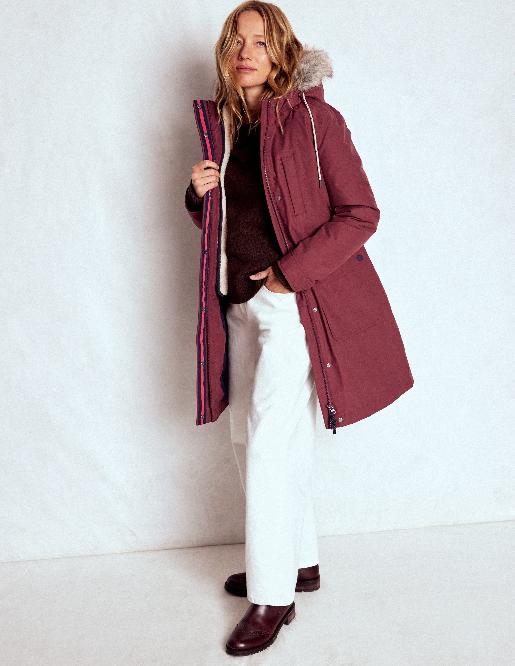 4-In-1 Hooded Parka-Chestnut - Image 1