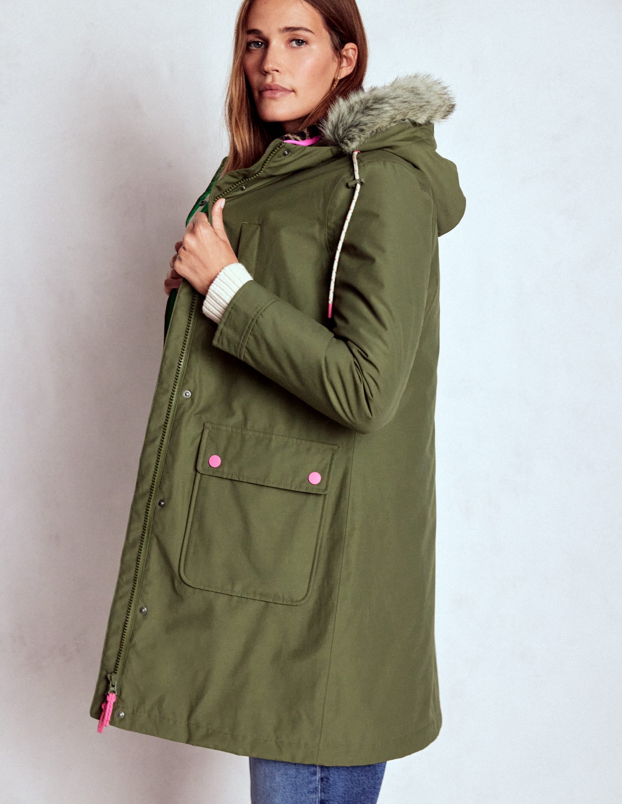 4-In-1 Hooded Parka-Woodland Green - Image 1