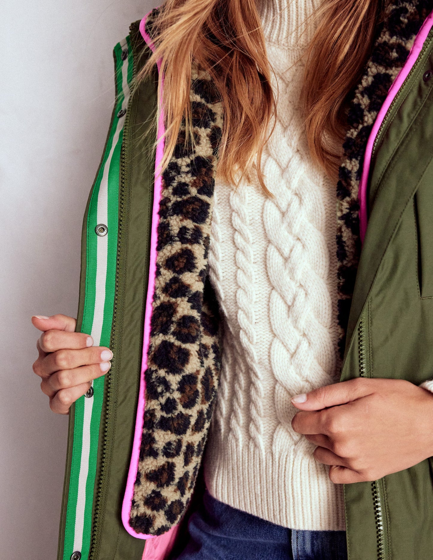 4-In-1 Hooded Parka-Woodland Green