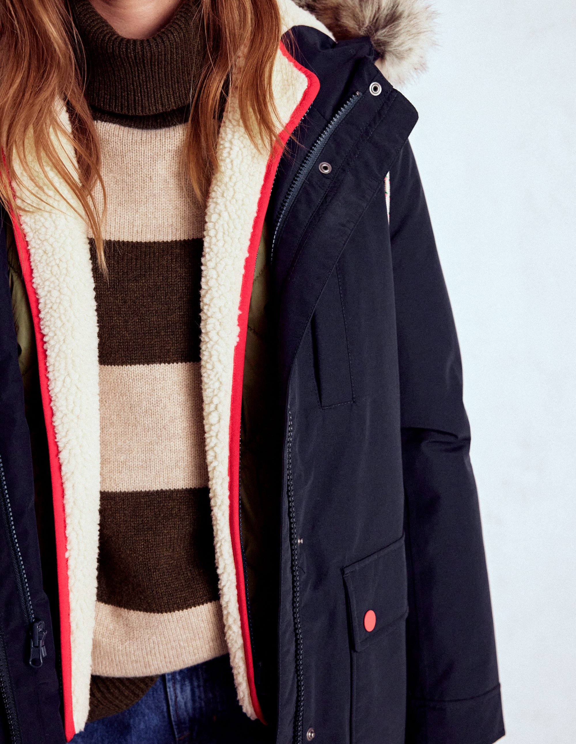 4-In-1 Hooded Parka-Navy - Image 3