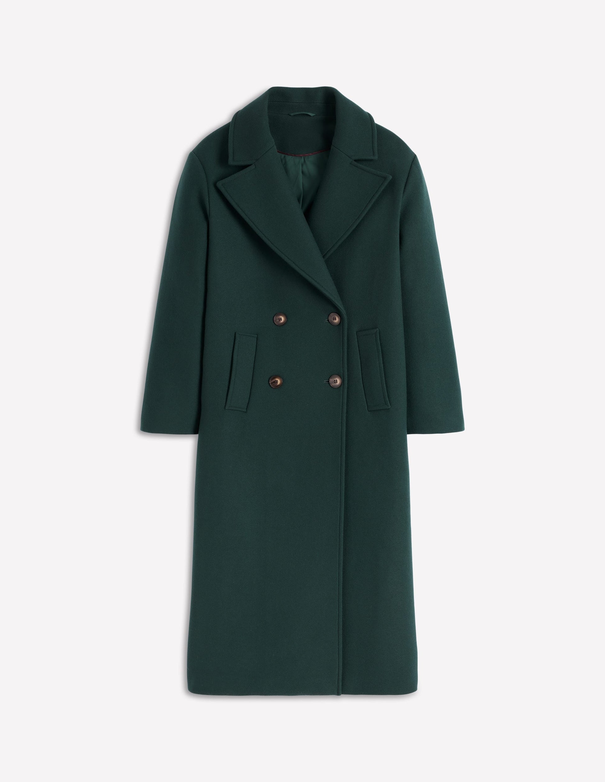 Cocoon Wool Coat-Emerald Night-6