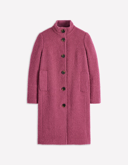 Funnel Neck Coat-Pink Heather-7