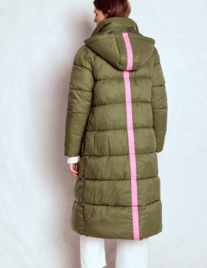 Longline Padded Coat-Woodland Green-5