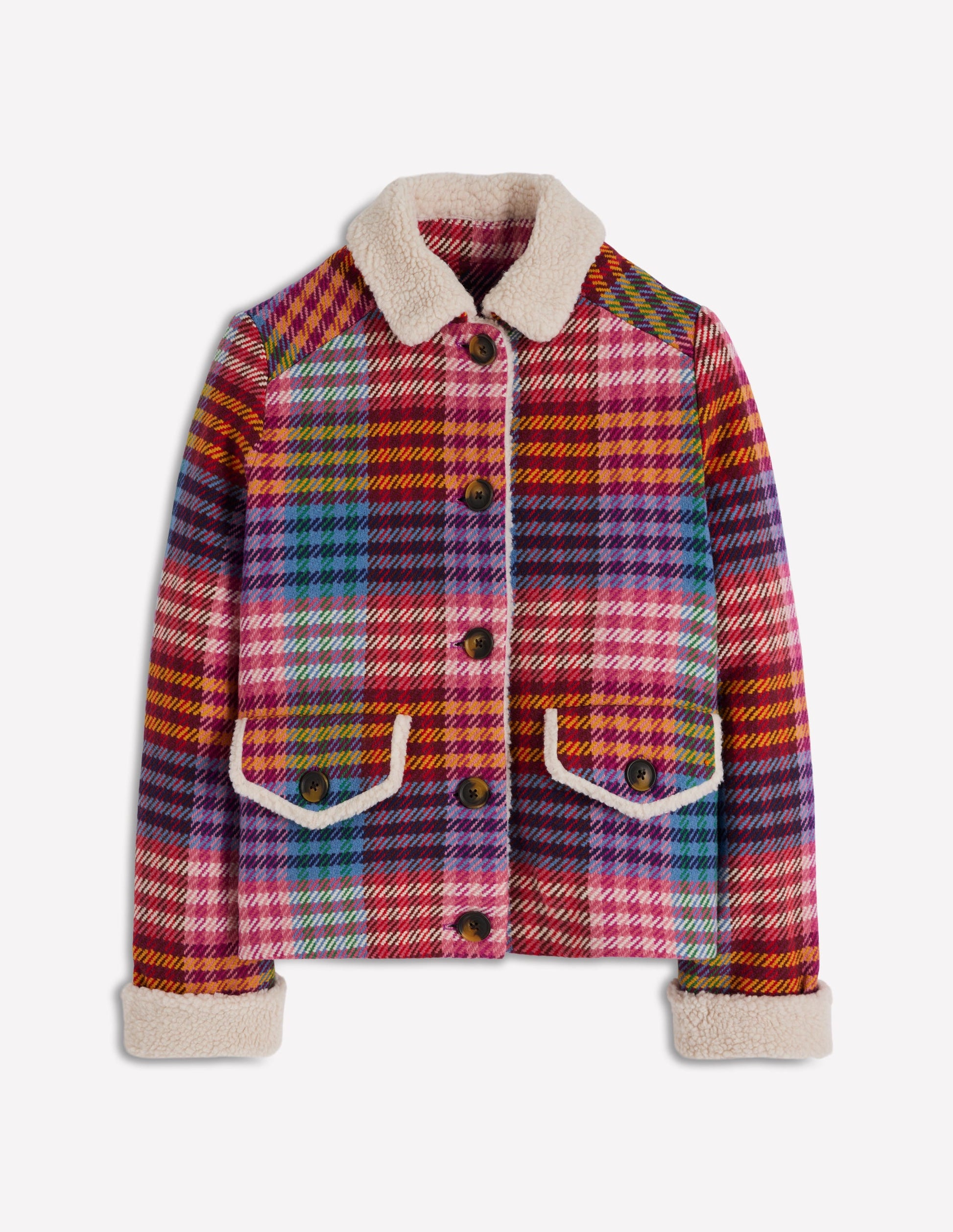 Stirling Check Coat-Rainbow Blanket Multigingham-7