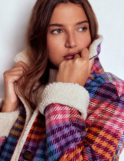 Stirling Check Coat-Rainbow Blanket Multigingham-2