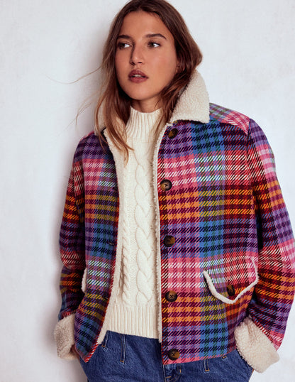 Stirling Check Coat-Rainbow Blanket Multigingham-4