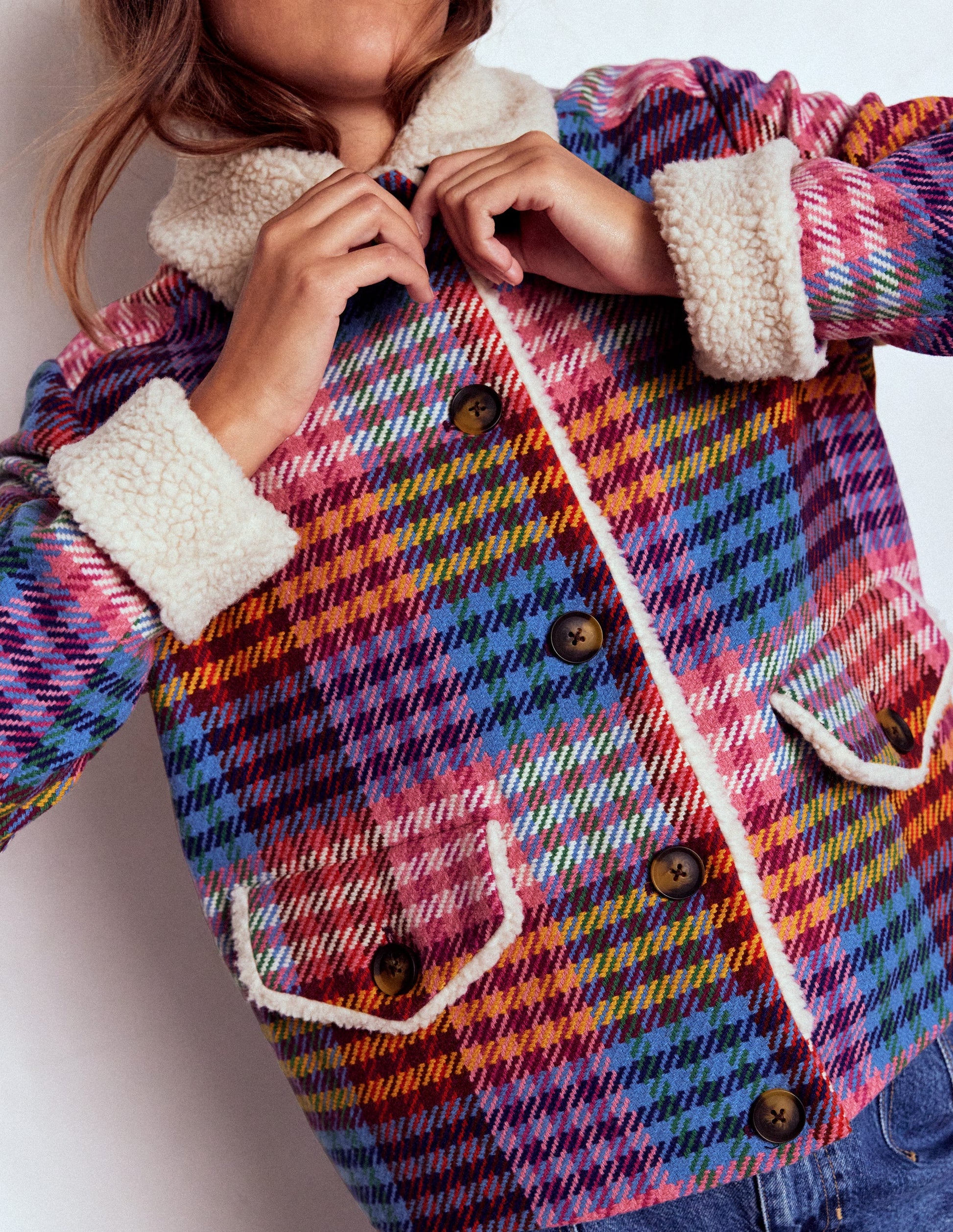 Stirling Check Coat-Rainbow Blanket Multigingham-5
