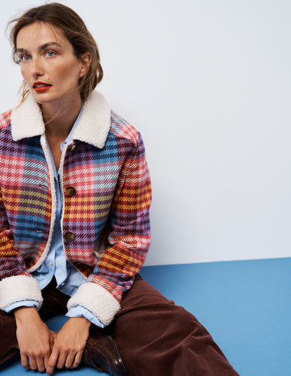 Stirling Check Coat-Rainbow Blanket Multigingham-6