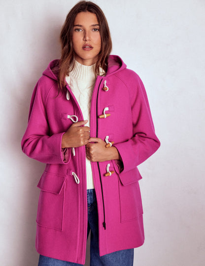 Swing Duffle Coat-Pink Peony-4
