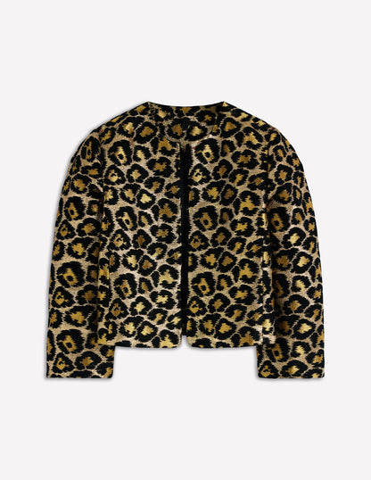 Jacquard Leopard Jacket-Leopard, Lurex Jacquard-8