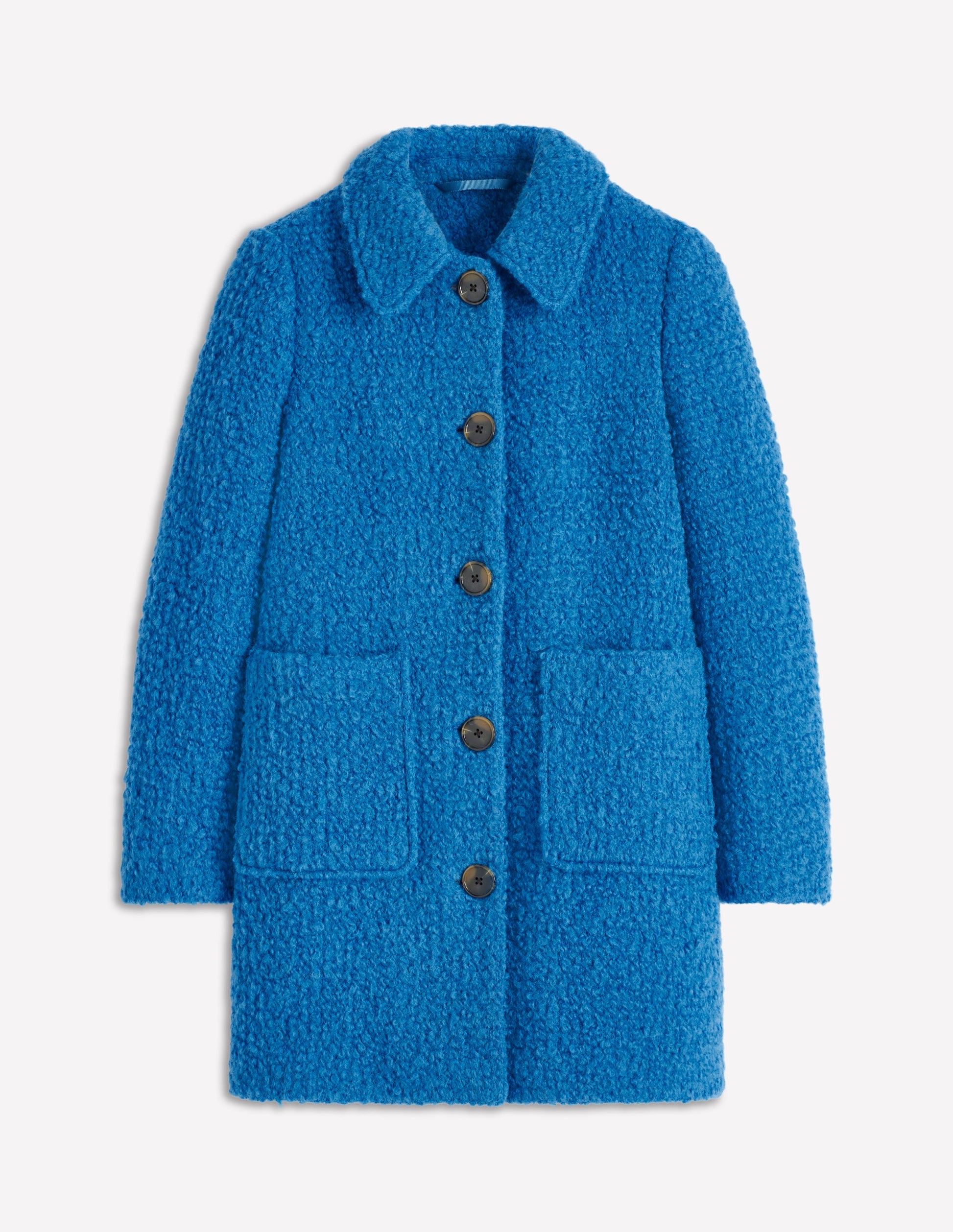 Carlisle Textured Coat-Cobalt Blue | Boden USA Carlisle Textured Coat-Cobalt Blue | Boden USA