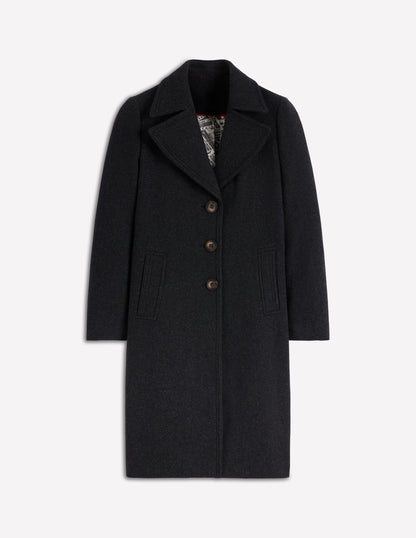 Newport Wool Coat-Charcoal Marl-7