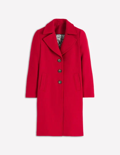 Newport Wool Coat-Cranberry Red-7