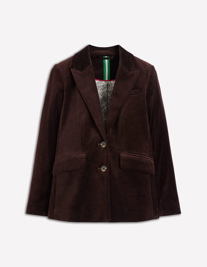 Stamford Velvet Blazer-Espresso-4