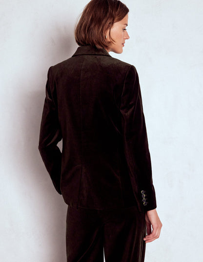 Stamford Velvet Blazer-Espresso-2