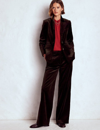 Stamford Velvet Blazer-Espresso-6