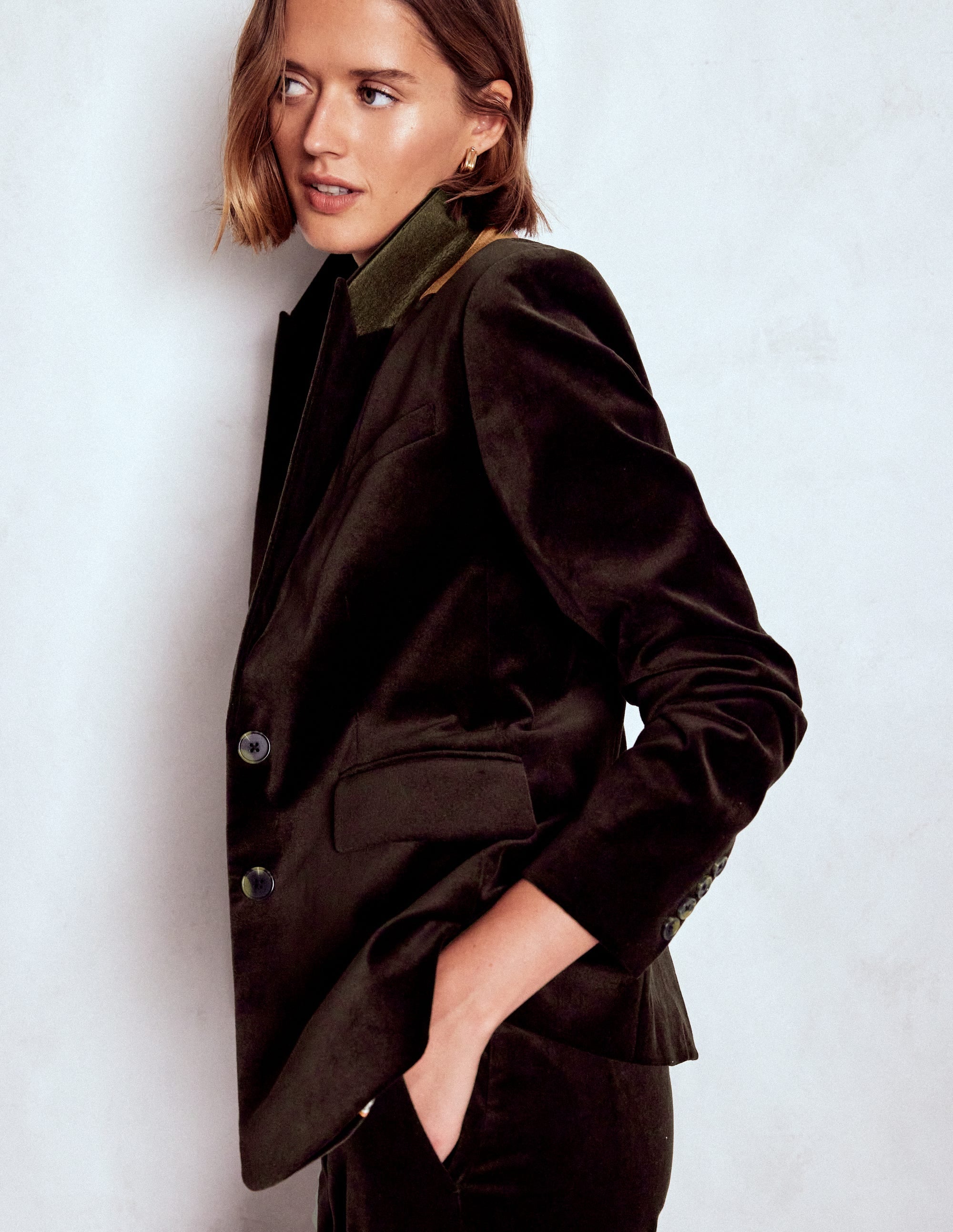 Stamford Velvet Blazer-Espresso - Image 7