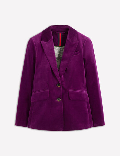 Stamford Velvet Blazer-Plum Jam-8