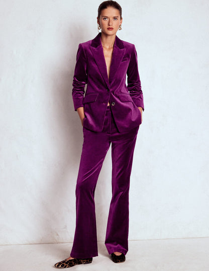 Stamford Velvet Blazer-Plum Jam-4