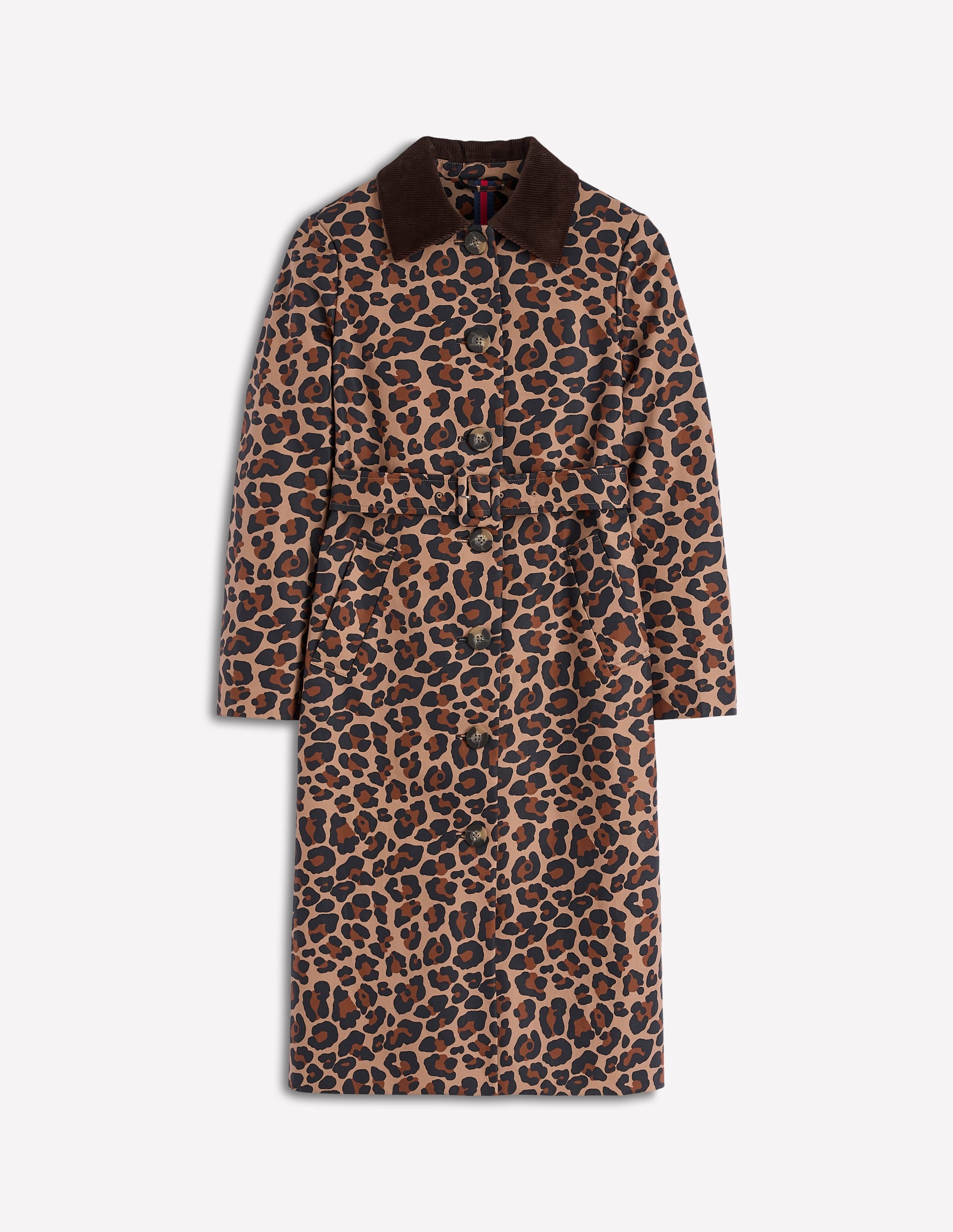 Lancaster Belted Mac - Leopard | Boden USA