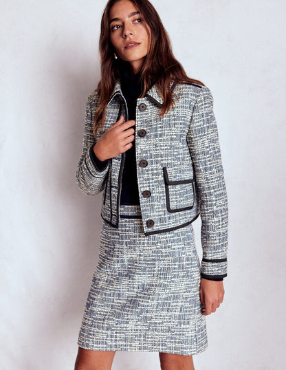 Lisburn Patch Pocket Jacket-Navy Texture-4